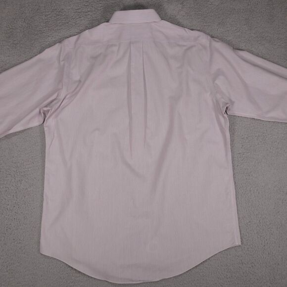 Brooks Brothers Shirt Men 16-32 Classic Orange Green Striped Button Long Sleeve - Picture 16 of 16